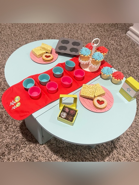 American Girl Other - COMPLETE SET American Girl Baking Table & Treats